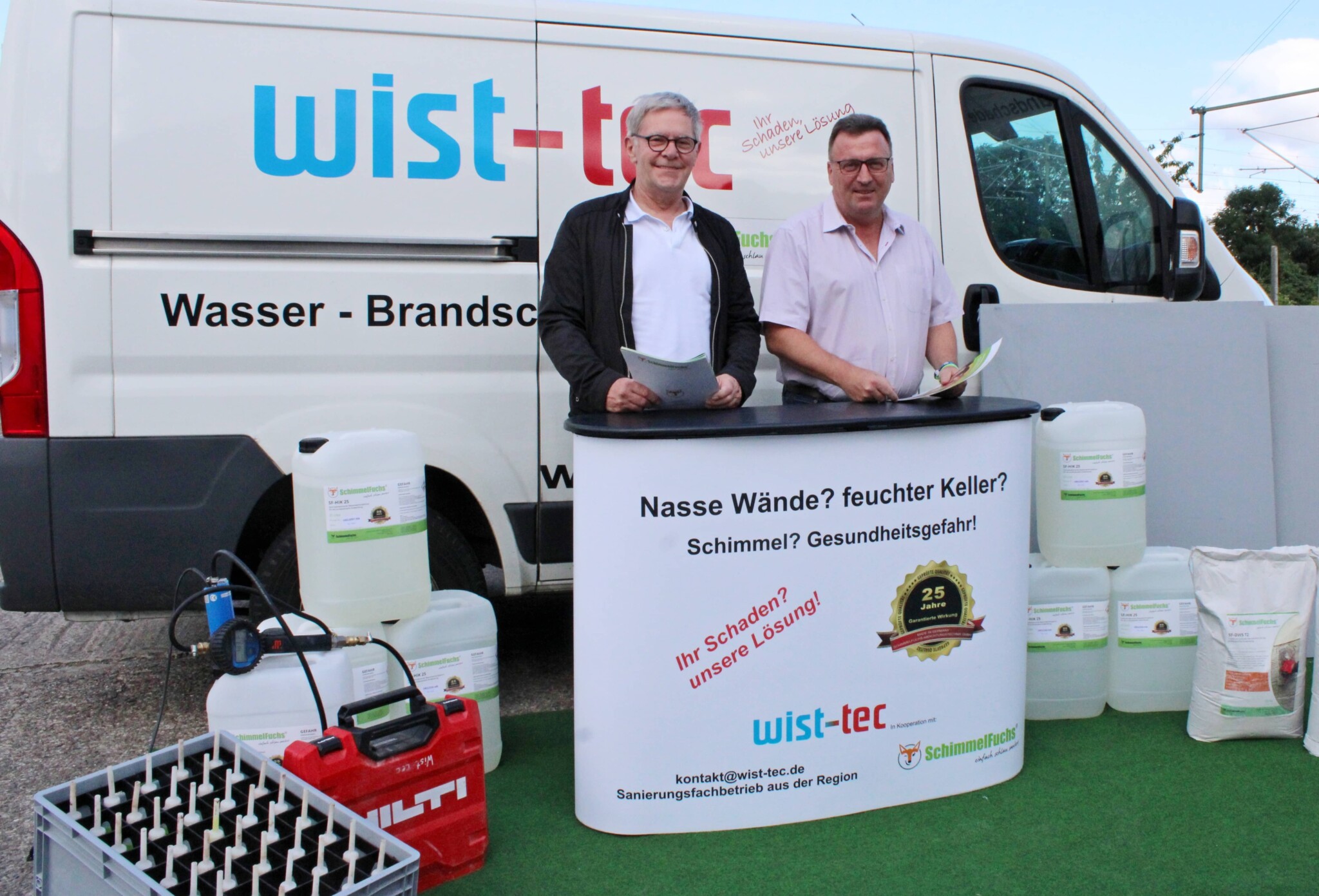 Garantiert: wist-tec gibt feuchten Kellerwänden keine Chance