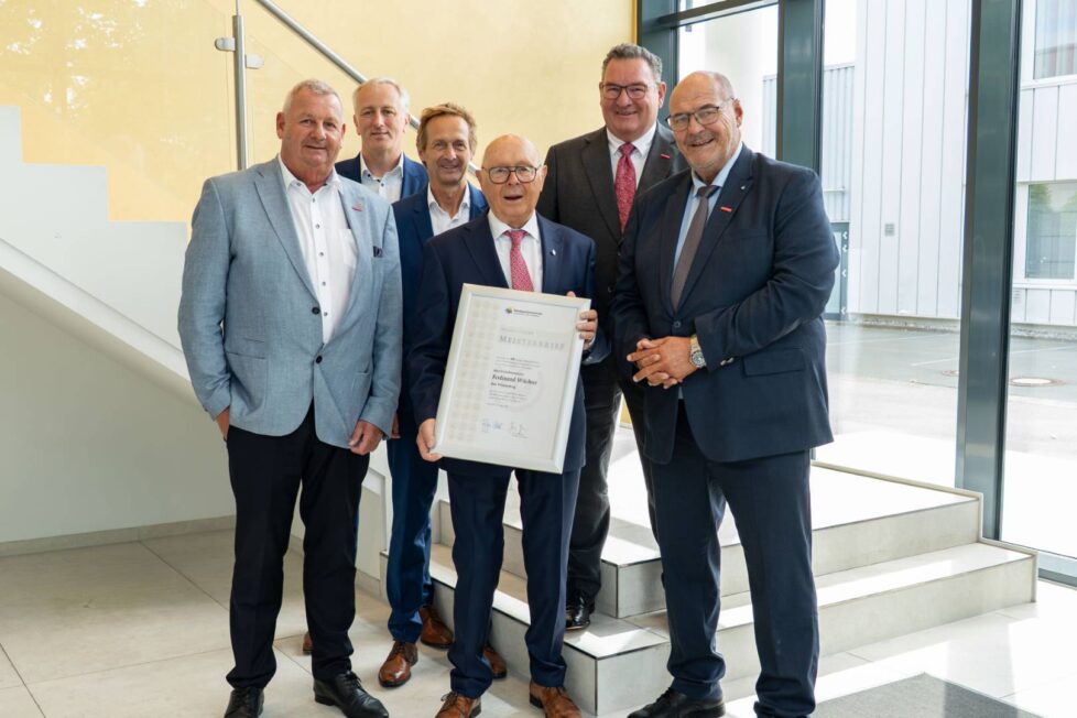 Diamantener Meisterbrief für Ferdinand Wächter: 60 Jahre Engagement im Handwerk