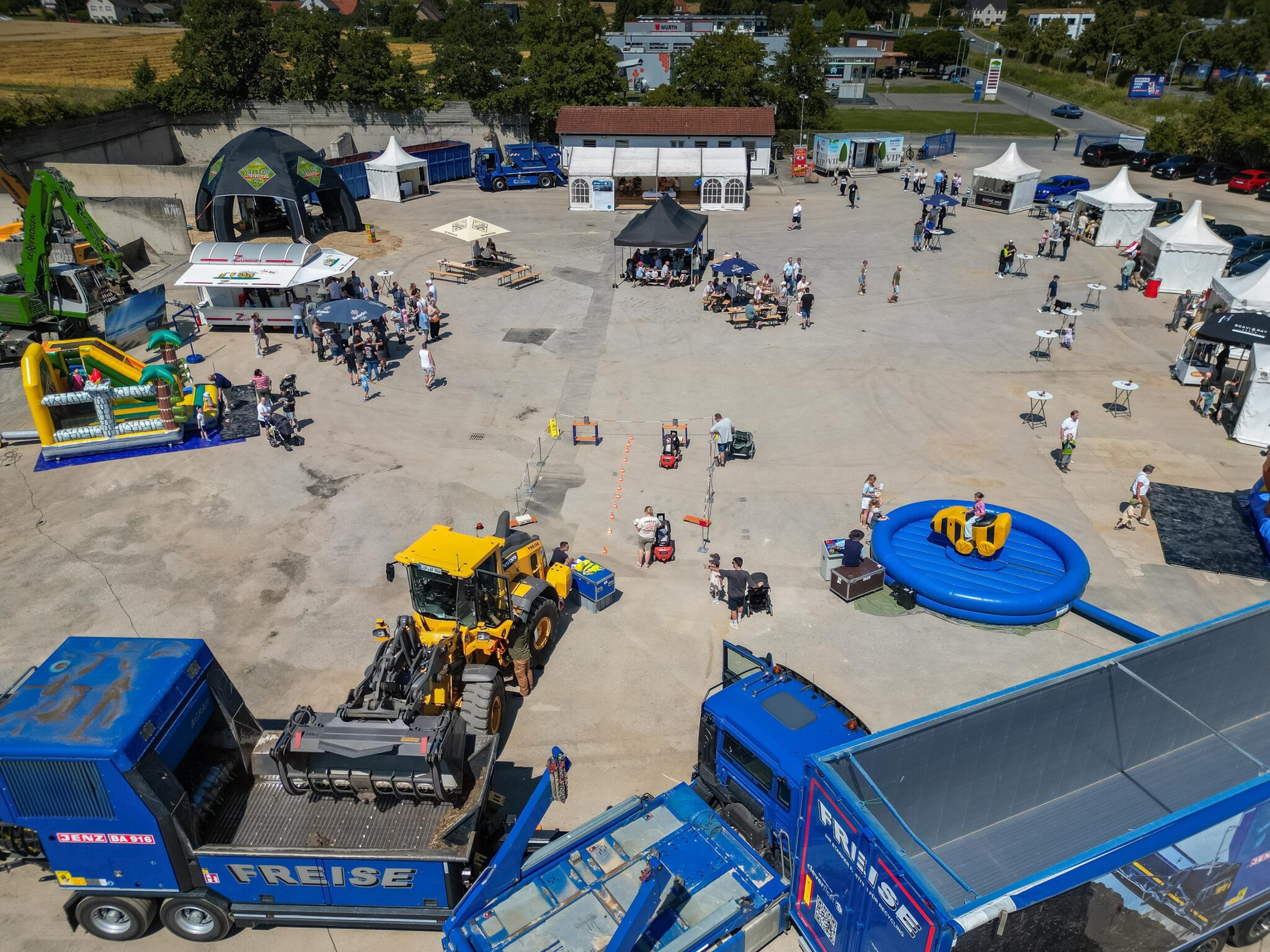 Beim Sommerfest konnten sich Besucher schon mal einen Eindruck vom neuen Standort machen. Foto: Albert Freise GmbH