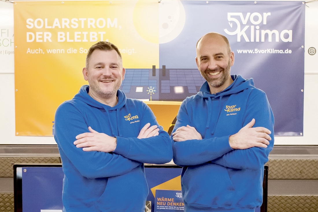 Experten in Sachen PV: Carsten Paulini und Nils Roitsch. Foto: 5vorKlima